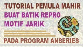 Proses scan dan path motif jarik pada program Anseries Coreldraw