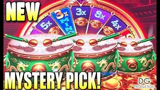 🔥Mystery Pick! NEW Dragon Bowl Dancing Drums Slot Casino Las Vegas Bonus Wheel Spin Free Game WOW