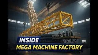 How Giant Cranes Are Made | Inside Heavy Machinery Manufacturing Factory