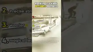 Top 5 Luckiest Accident Escapes Caught on Camera!#8