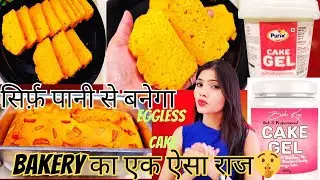Bakery Style Eggless Sponge Cake Recipe | Cake Gel, Recipe | Cake Improver | Gel | How To Use | Uses