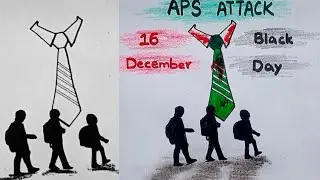 16 December 2014 Black Day | Saniha-e-Peshawar Drawing | APS Attack | Pencil Drawing