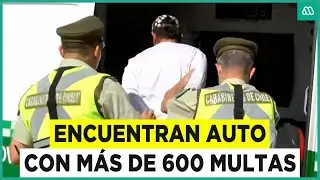 Auto tenía más de 600 multas: Conductor extranjero fue detenido por Carabineros