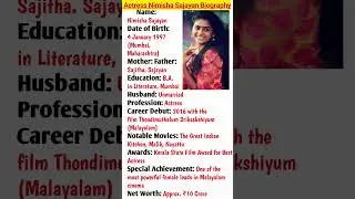 The Truth About Nimisha Sajayan | Mollywood Actress Full Biography