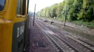 BEHIND TWO TONE GREEN CLASS 47 851 AT SPEED 2 OCT 10