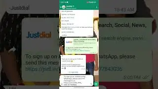 Justdial - WhatsApp login (OTP LESS)