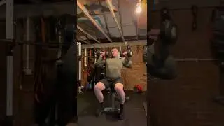 Lasts 2 sets of my shoulder press pyramid set #journey #fyp #shoulderworkout