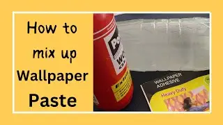 How To Mix Up Wallpaper Paste #junkjournal #mixedmedia #wallpaper