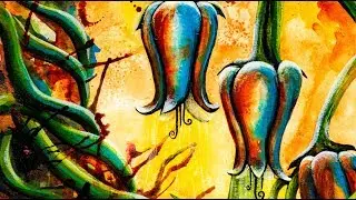 TIMELAPSE OF ACRYLIC INK PAINTING [4K UHD] --Elyse Fournier--