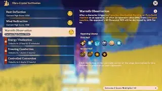 Warmth Observation | Vibro-Crystal Reharmonization | Genshin Impact