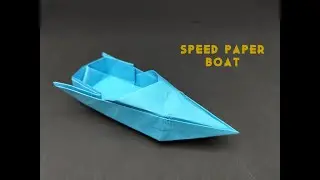 How to Make Paper Speed Boat | Origami Boat | Paper Boat Folding | Easy Paper Crafts Without Glue