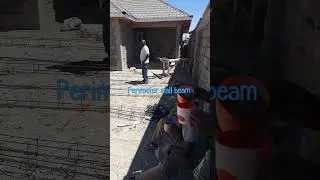 perimeter wall ring beam in preparation. (3 bedroom kitengela).
