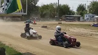lawnmower racing at mow karts of Marshall county Argos Indiana September 8 2024