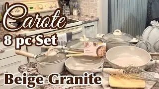 Carote 8 Piece Nonstick Cookware Set Review ~ Kitchen Pots & Pans Set 2024