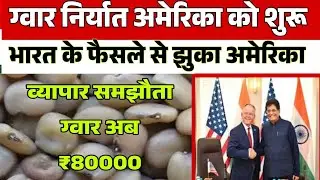 ग्वार गम निर्यात को मंजूरी ,अमेरिका से व्यापार पर सहमतीgwar gam  niryat khabar, gwar ka bhav