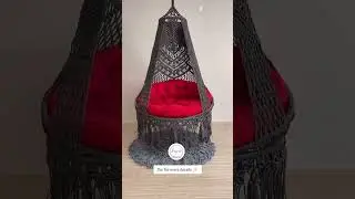 Beautiful Handmade Macram&eacute; Swing Chair 🪶 Aesthetic Home Decor | Direct from Manufacturer #swingchair