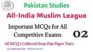 Law Admission Test MCQs - IBA Test Prep -  - Lat Prep 2026 - ETEA Test MCQs Pakistan Studies MCQ's -