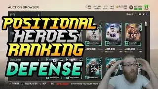 Ranking All of the Defensive Positional Heroes! Worst to Best! Madden 18 Ultimate Team