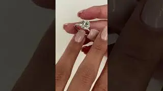 Effinny Classic White Gold 2.0 Carat Round Cut Sona Simulated Diamond Promise Ring