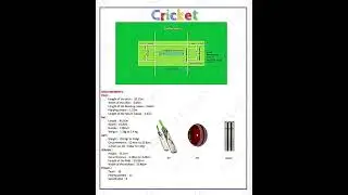 Basic information about cricket 🏏.  #cricket #rules #sports #field #ground #measurement #information