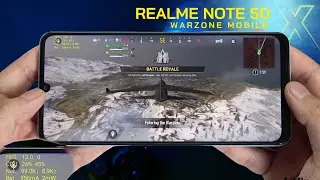 Realme Note 50 Call of Duty Warzone Mobile Gaming test | Unisoc Tiger T612, 90Hz Display