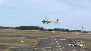 Christoph 20 Landung und Start am Flugplatz Bindlacher Berg