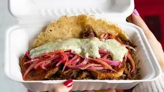 The FOX43 morning team tastes the 'Special Number 5' from Chellas Arepa Kitchen!