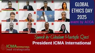 Global Ethics Day 2025 | Speech by President ICMA International | ACCA Event