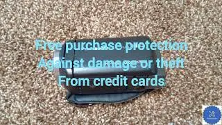 Free purchase protection by credit cards: protect your merchandise against damage/theft