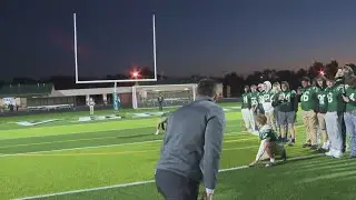 Friday Football Fever: 3News' David Greenberg attempts field goal at Cloverleaf High School
