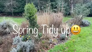 A Spring Tidy up & Weeding of a Messy Border after Winter!