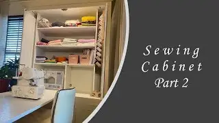 #sewingcabinet DIY Sewing cabinet part 2/ what&rsquo;s inside