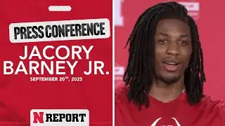 Nebraska WR Jacory Barney Jr. | Michigan Post-Game Press Conference (9/20/25)