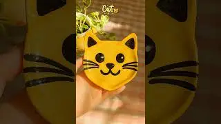 Animal series ➡️ 2- 😺 Trinket Dish #youtube #shorts #trinketdish #cute #cat