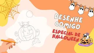 Desenhar Passo a Passo:  Halloween 👻🐱