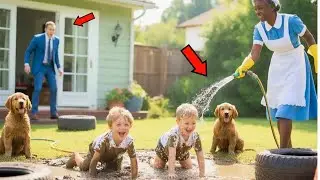 Nenhuma babá suportou os filhos do bilionário — até que a FAXINEIRA IDOSA fez o IMPENSÁVEL!
