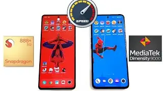 Dimensity 9000 vs Snapdragon 888+ SpeedTest 🔥🔥🔥