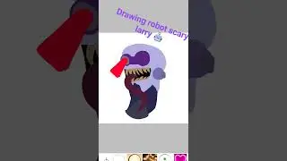 drawing robot scary larry #roblox #breakin2