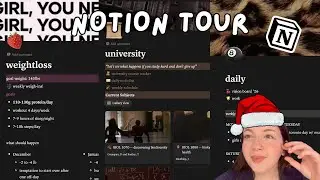 NOTION TOUR | university, weight loss, writing etc.