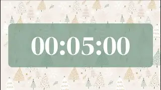 5 Minute Christmas Countdown Timer 🎄 | Cozy Winter Aesthetic | Silent + Chime | Quick Tasks & Study