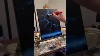 Painting of lightning