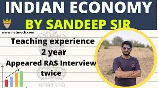 Basics of Indian Economy |  BY SANDEEP SIR  (NETMOCK)