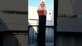 Loading coal progress by ships crane #shortvideo #ship #coal #youtubeshorts #loadingcoal #shorts