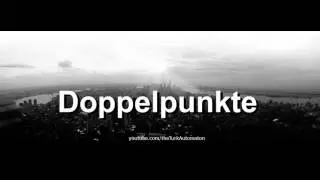 Как произносится Doppelpunkte на немецком языке?