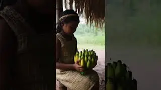 A Primitive Human|120 days of living an ancient-style village deep in a tropical rainforest.#shorts