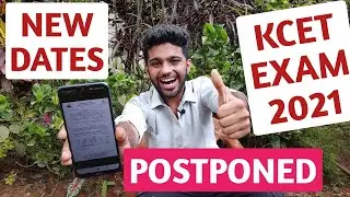 BIG NEWS: KCET EXAM 2021 POSTPONED | KEA New Dates For Physics, Chemistry, Maths and Biology Exams