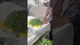 How a Jamaican Man cut up Callaloo #maypen #clarendon #jamaica 🇯🇲