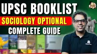 Complete Booklist For Sociology | UPSC Sociology Optional Booklist & Resources | Sleepy Classes IAS