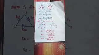 STAR DELTA CONVERSION#Equivalent Resistance #Network Theory #GATE #TRB