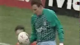 CONTROVERSIAL GOAL: Gary Crosby v Man City